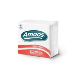 Guardanapos Amoos Essential 22x22cm 2 Folhas Branco Emb.100