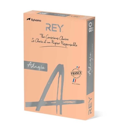 Papel Fotocópia A4 Rey Adagio 80g (08) 500 Folhas Salmão