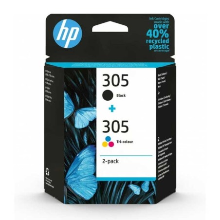 Tinteiro HP Original 305 6ZD17AE 4ml/ 2ml (Pack 2) Preto / Cor