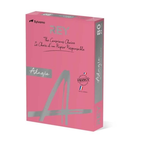 Papel Fotocópia A4 Rey Adagio 80g (23) 500 Folhas Fúcsia