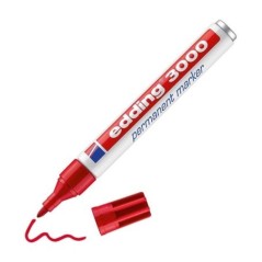 Marcador Permanente Edding 3000-002 Vermelho