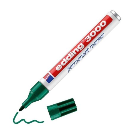 Marcador Permanente Edding 3000-004 Verde