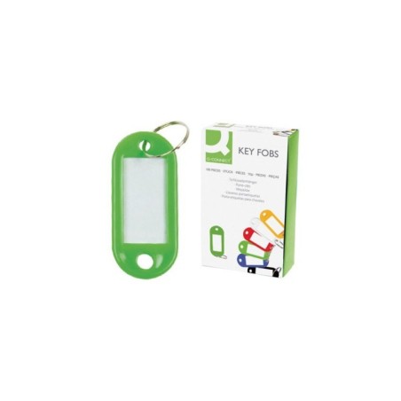 Porta Etiquetas para Chaves Plástico Cx.100 Verde
