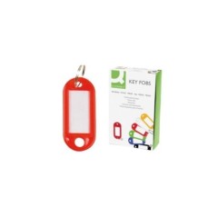 Porta Etiquetas para Chaves Plástico Cx.100 Vermelho