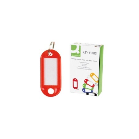Porta Etiquetas para Chaves Plástico Cx.100 Vermelho