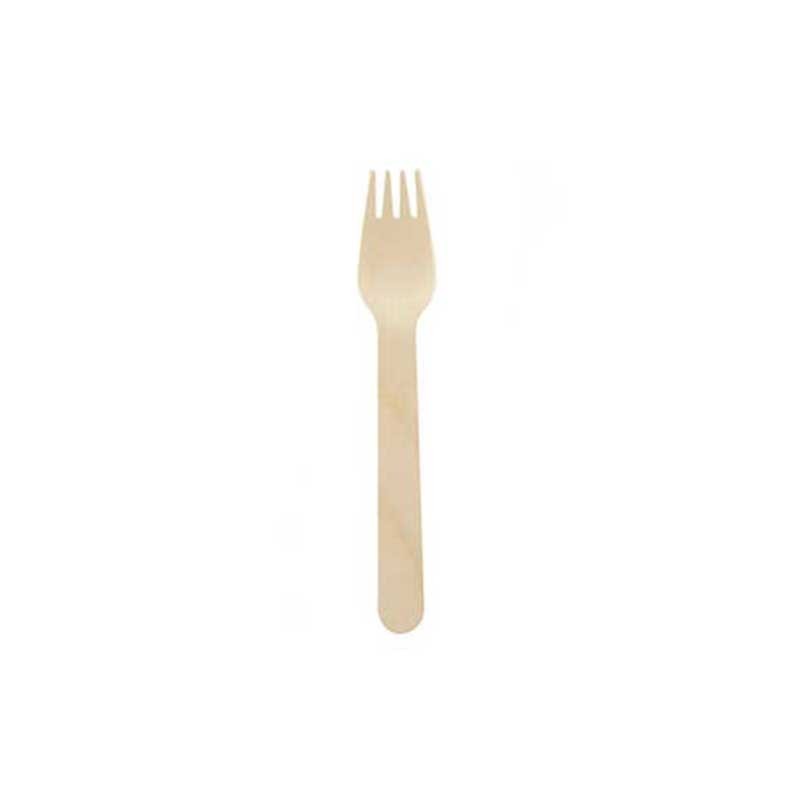 Garfo Descartável Madeira 160mm Emb.100 Garfo Descartável Madeira 160mm Emb.100