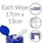 Toalhetes de Limpeza AF Isoclene Isopropanol Impregnados Emb.100 Toalhetes de Limpeza AF Isoclene Isopropanol Impregnados Emb.100