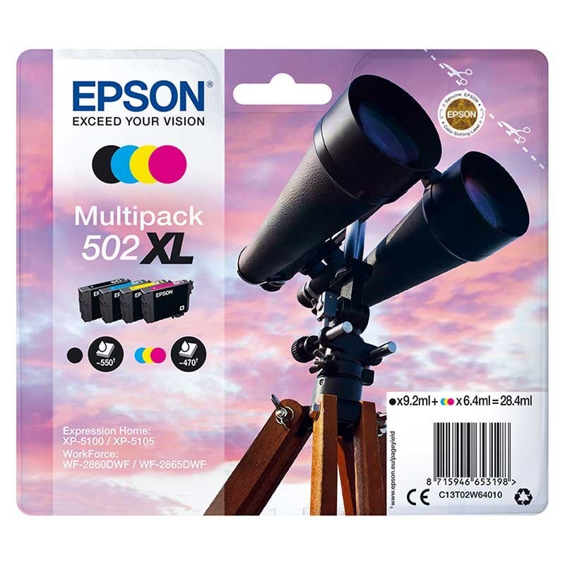 Tinteiro Epson C13T02W64010 502XL 4 Cores Tinteiro Epson C13T02W64010 502XL 4 Cores