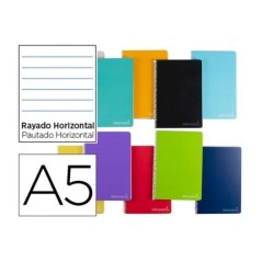 Caderno de Espiral A5 Lider Capa Dura 140 Folhas 75g Pautado