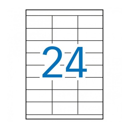 Etiquetas Adesivas Apli 01272 A4 70x35mm 100F Branco