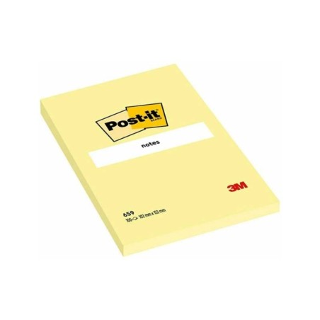 Bloco de Notas Adesivas Post-it 3M 659 102x152mm 100F Amarelo