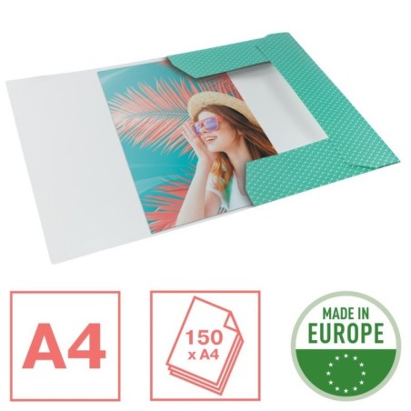 Pasta de Elásticos Esselte Colour Breeze 628493 A4 Cartolina 275g Verde
