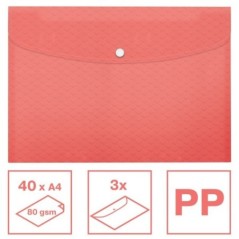 Bolsa Envelope Esselte Colour Breeze 628489 A4+ Emb.3 Coral
