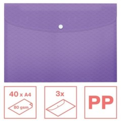 Bolsa Envelope Esselte Colour Breeze 628490 A4+ Emb.3 Malva