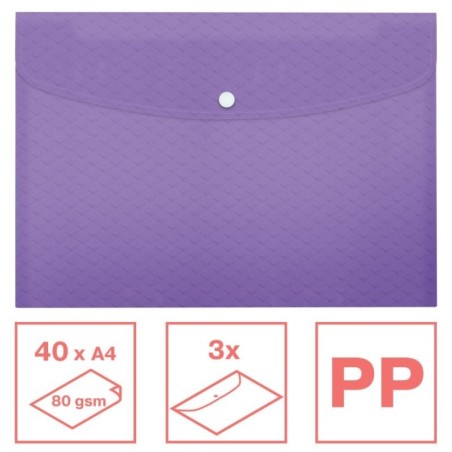 Bolsa Envelope Esselte Colour Breeze 628490 A4+ Emb.3 Malva