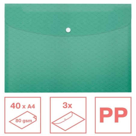 Bolsa Envelope Esselte Colour Breeze 628488 A4+ Emb.3 Verde