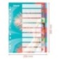 Separador de Plástico Esselte Colour Breeze 628500 A4 PP 10 Divisórias Separador de Plástico Esselte Colour Breeze 628500 A4 PP 10 Divisórias