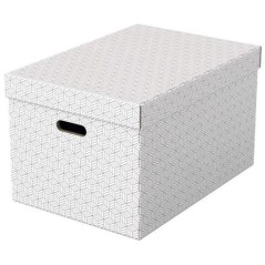 Caixa de Arrumação Esselte Box Home 628286 L Emb.3 Branco