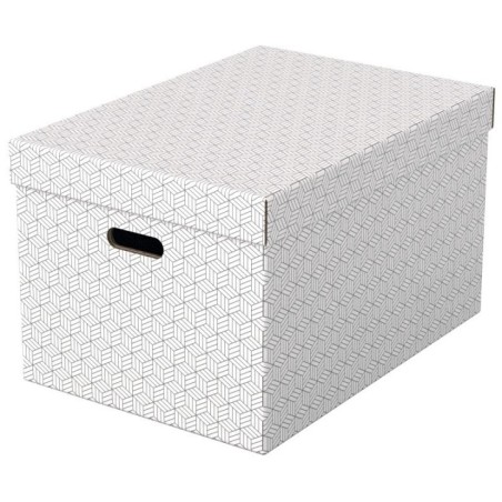 Caixa de Arrumação Esselte Box Home 628286 L Emb.3 Branco