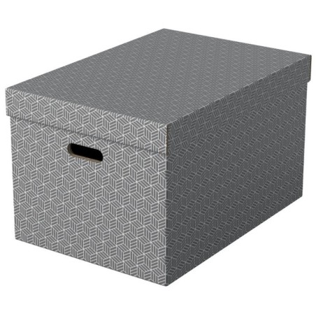 Caixa de Arrumação Esselte Box Home 628287 L Emb.3 Cinzento