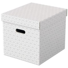Caixa de Arrumação Esselte Box Home 628288 Cubo Emb.3 Branco
