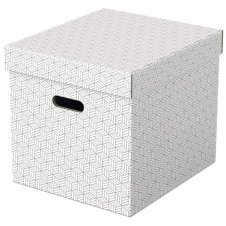 Caixa de Arrumação Esselte Box Home 628288 Cubo Emb.3 Branco