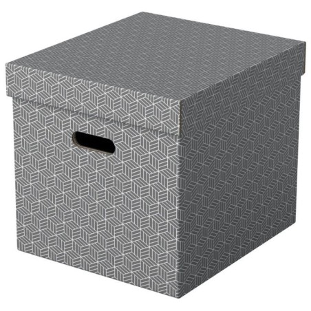 Caixa de Arrumação Esselte Box Home 628289 Cubo Emb.3 Cinzento