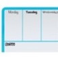 Quadro de Planeamento Nobo 1904047 36x14cm Magnético Semanal Azul Quadro de Planeamento Nobo 1904047 36x14cm Magnético Semanal Azul