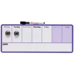 Quadro de Planeamento Nobo 1904048 36x14cm Magnético Semanal Violeta