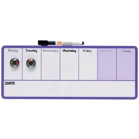 Quadro de Planeamento Nobo 1904048 36x14cm Magnético Semanal Violeta