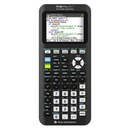 Conjunto Calculadora Texas TI-84 Plus CE-T+Carregador+Estojo