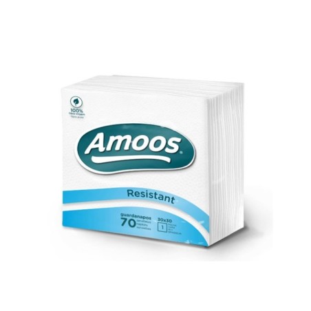 Guardanapos Amoos Resistant 30x30cm 1 Folha Branco Emb.70