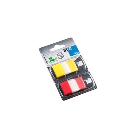 Marcador Index Info Notes 7729-04 25x43mm Emb.2x50 Amarelo/Vermelho