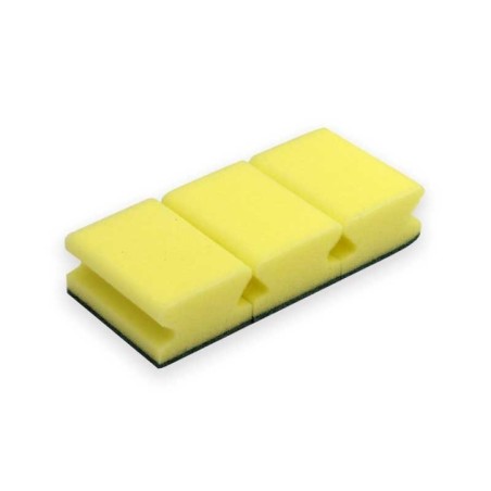 Esponja Salva Unhas Aigua Emb.3 Amarelo/ Verde