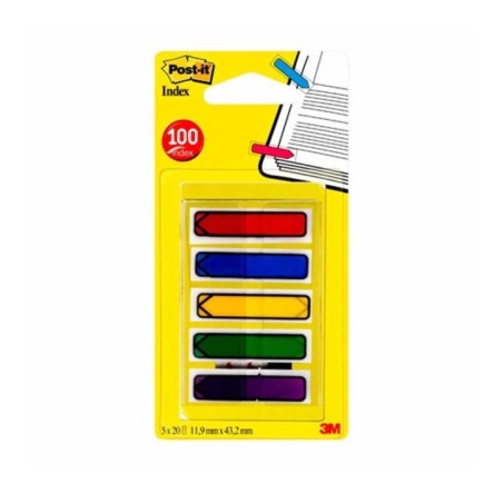 Marcador Index Post-it 684-ARR1 11,9x43,2mm Emb.5x20 Setas