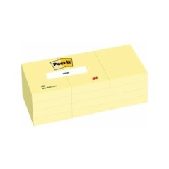 Bloco de Notas Adesivas Post-it 3M 653E 38x51mm 100F Amarelo