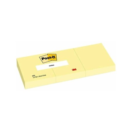 Bloco de Notas Adesivas Post-it 3M 653E 38x51mm 100F Amarelo