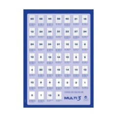Etiquetas Adesivas Multi3 04720 A4 70x16,9mm 100F Branco