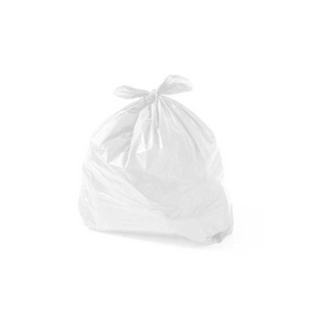 Sacos de Lixo em Plástico 55x60cm 30 Litros 14µm Branco Emb.15 em Rolo