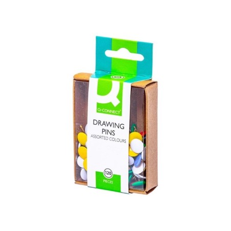 Pioneses Q-Connect KF02020 Capa PVC Cx.120 Sortido