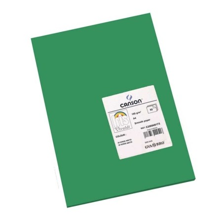 Cartolina Canson Iris Vivaldi 185g A4 (30) 200040173 Emb.50F Verde Pinho