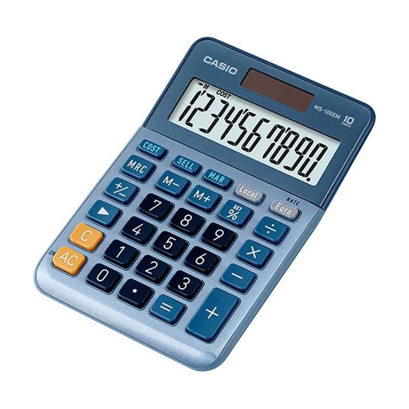 Calculadora de Secretária Casio MS-100EM 10 Dígitos Calculadora de Secretária Casio MS-100EM 10 Dígitos
