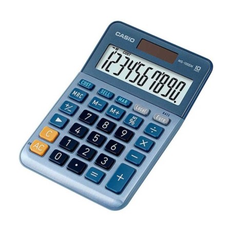 Calculadora de Secretária Casio MS-100EM 10 Dígitos