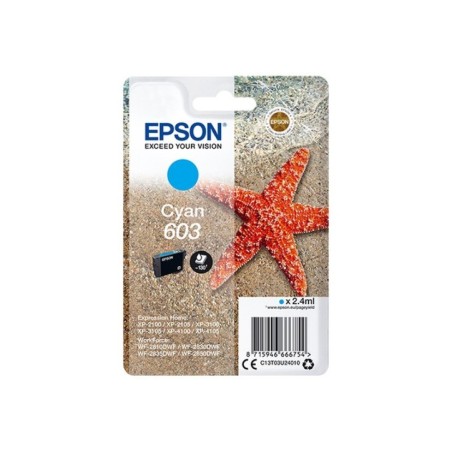 Tinteiro Epson C13T03U24010 603 Cyan 2,4ml
