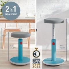 Banco Leitz Ergo Cosy 6518-00-61 Azul Calmo