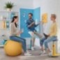 Banco Bola Insuflável Leitz Ergo Cosy 5279-01-61 Azul Banco Bola Insuflável Leitz Ergo Cosy 5279-01-61 Azul