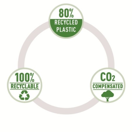 Pasta de Documentos Leitz Recycle 4622-00-55 A4 PP com Fecho Verde