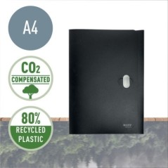 Pasta de Documentos Leitz Recycle 4622-00-95 A4 PP com Fecho Preto