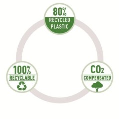 Pasta de Documentos Leitz Recycle 4623-00-55 A4 PP L38mm Verde