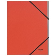 Pasta Classificadora Leitz Recycle 3914-00-25 A4 430g 6 Sep. Vermelho